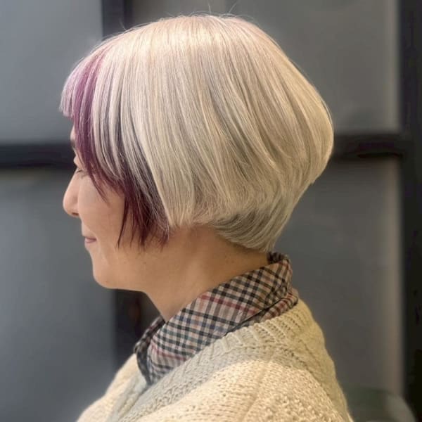 フェイスフレーミングカラー/60代/大橋|SOHO hair & botanical 大橋店