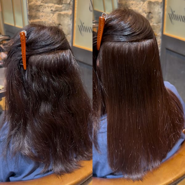 【朝楽チン】ノンブロー艶ストレート