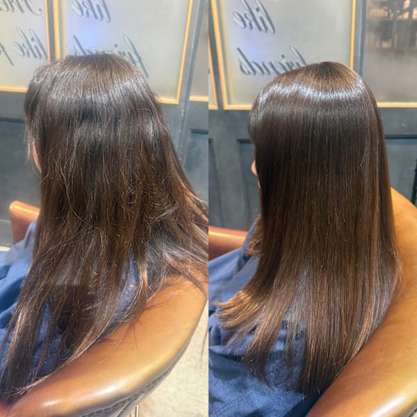 【感動体験】髪質改善ストレート：自然なまとまりと輝きをあなた