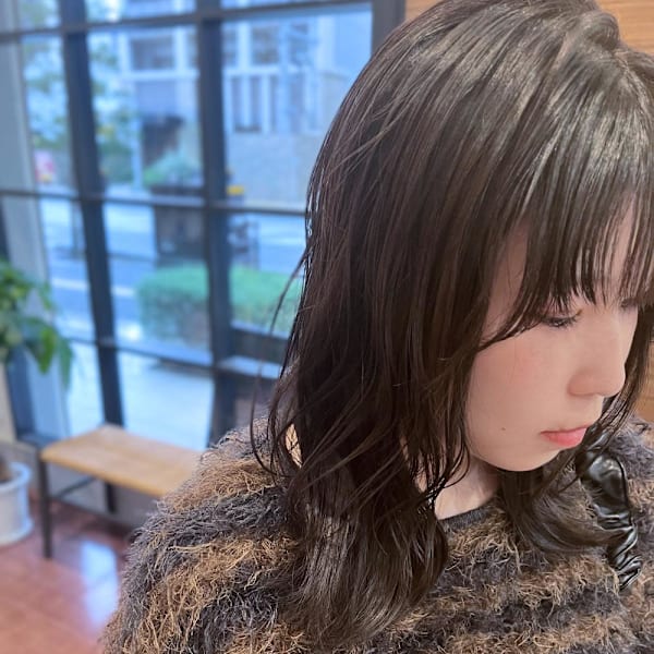 冬カラー グレージュ|半個室 rire hair 香椎店