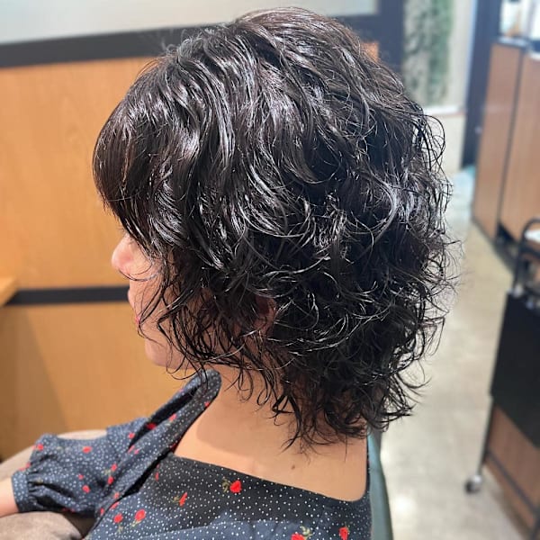 くるくるパーマ|半個室 rire hair 香椎店