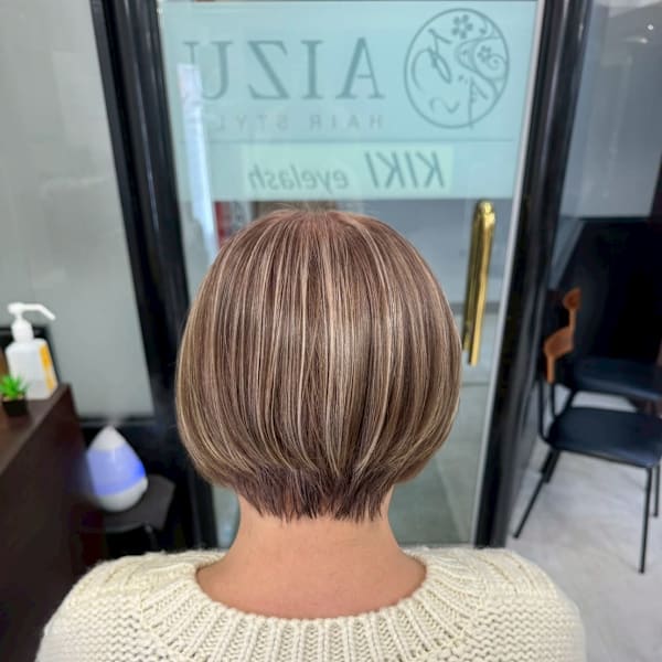 白髪ぼかしハイライト