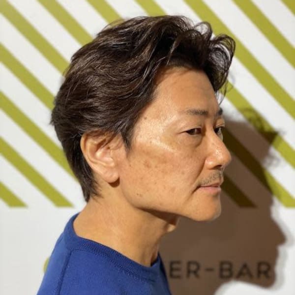 ビジネス爽やかジェントルレイヤーショート|BARBER-BAR 四谷店