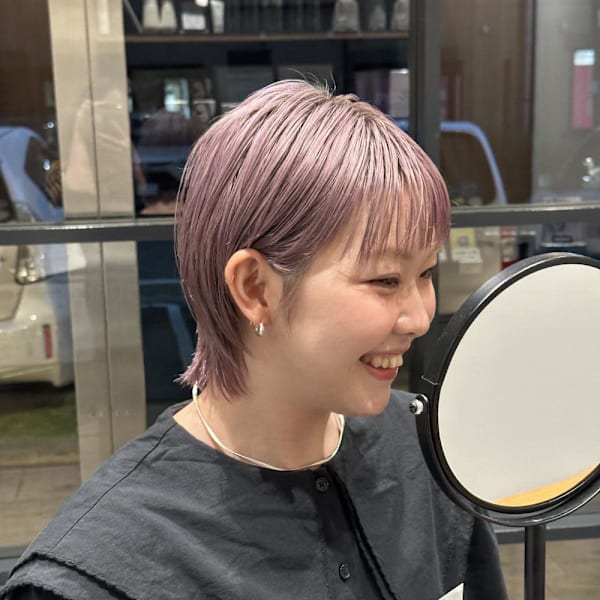 ピンクパープル|半個室型美容室 Sourire 東比恵店