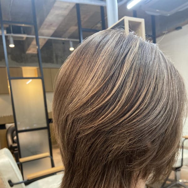 黒髪カタログ/クラゲヘアー/オリーブグレー/天王台|LOGOS 湖北本店