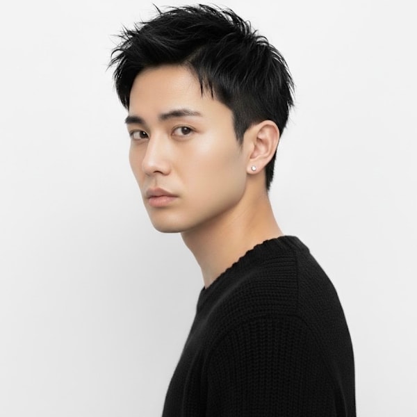 MEN’S HAIR/ブルーブラック/サーフカール|elde 9’s HAIR STAND川口 川口店