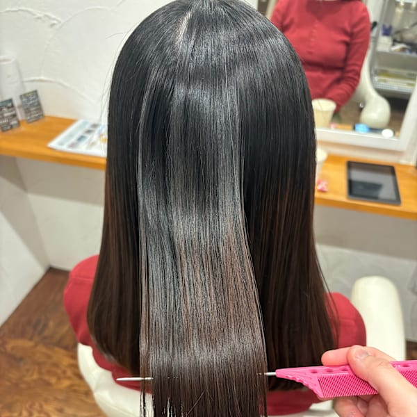 全体縮毛矯正|Hair Salon Leaf