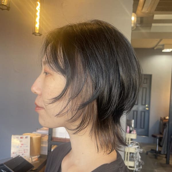 ショートウルフ|半個室型美容室 Sourire 九産大前店