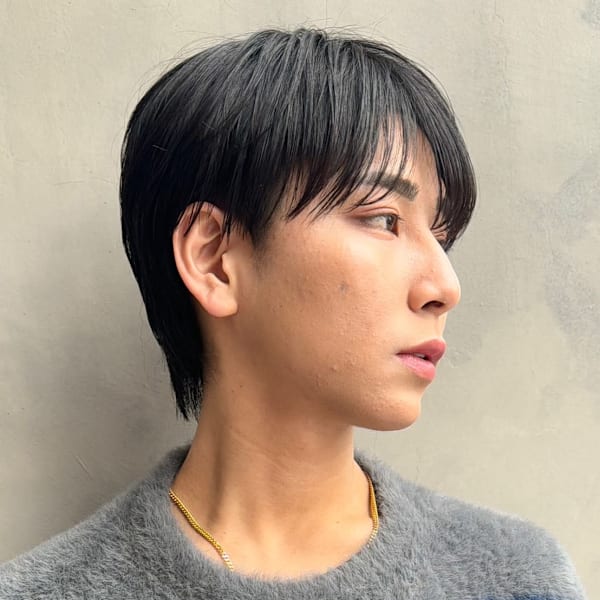 ナチュラルショート/マッシュ/シースルー/刈り上げなし|ARIETTA GINZA men’s/メンズカット/メンズパーマ