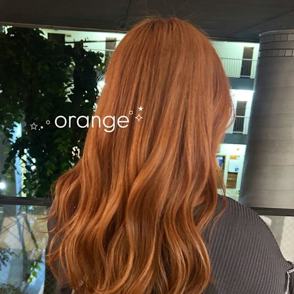 オレンジカラー/10代20代/薬院