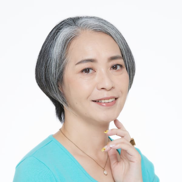 50代60代の方に◎ヘアセットが簡単 ひし形ボブ