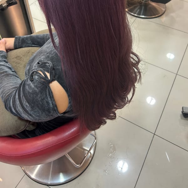 ダブルカラー×スモーキーパープル