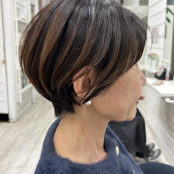 terrace岩政/マッシュショート/30代40代/姪浜|terrace hair & botanical