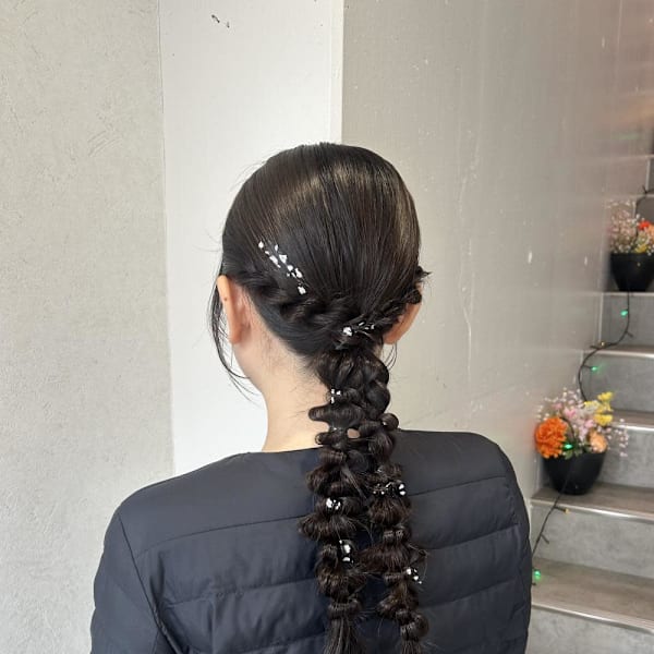 miu&有野ひかり タイト編みおろし