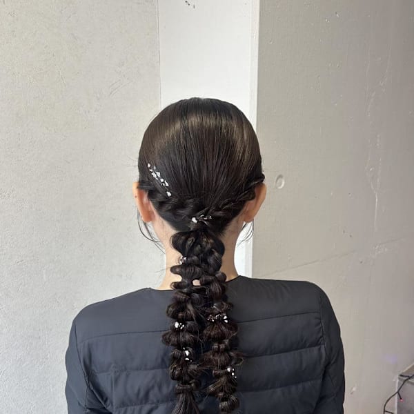 miu&有野ひかり タイト編みおろし