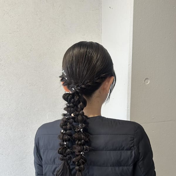 miu&有野ひかり タイト編みおろし