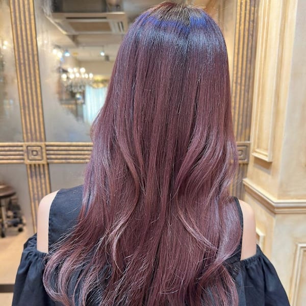 チェリーレッド/ハイレイヤーカット/ヨシンモリ|modish by artina 本厚木店