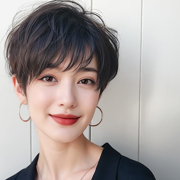 20代30代40代　黒髪セクシーマッシュ＃30