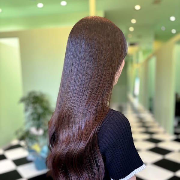 髪質改善/髪質改善トリートメント/ブラウンカラー／艶カラー