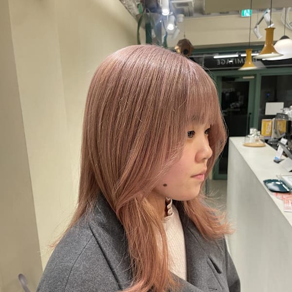 1ブリーチでできるピンクベージュ|HERMITAGE【エルミタージュ】