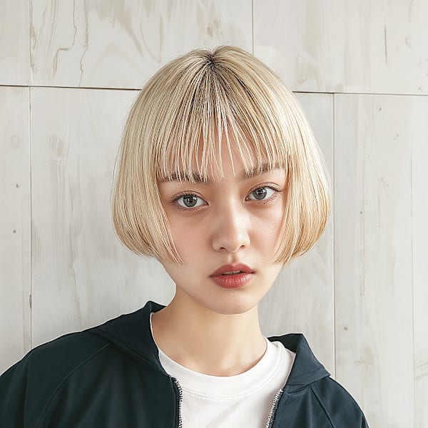 20代30代40代　外国人風モードボブ＃63