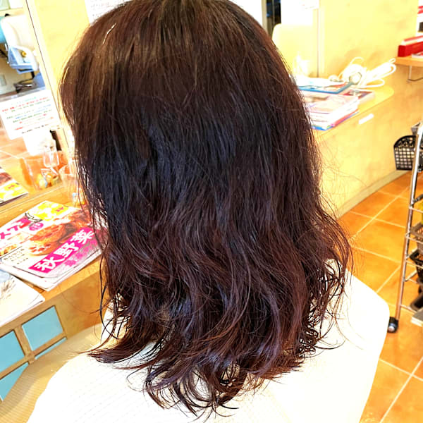 手入れが楽でナチュラルカールパーマ