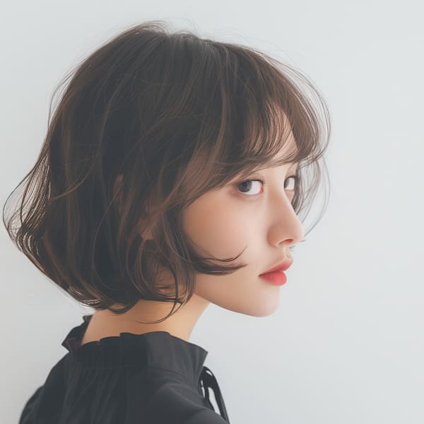20代30代40代　海外風モテ髪ボブ＃18