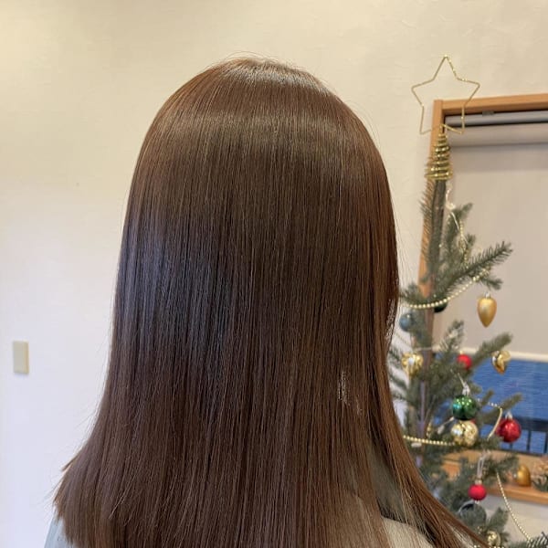 髪質改善カラー/ブラウンカラー/艶ヘア|latte atelier