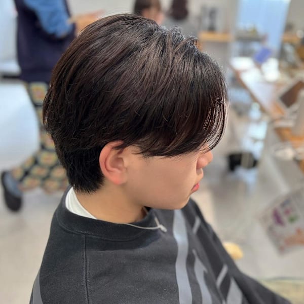 takumi/メンズカット/センターパート/曲がる縮毛矯正|MOON by KENJE