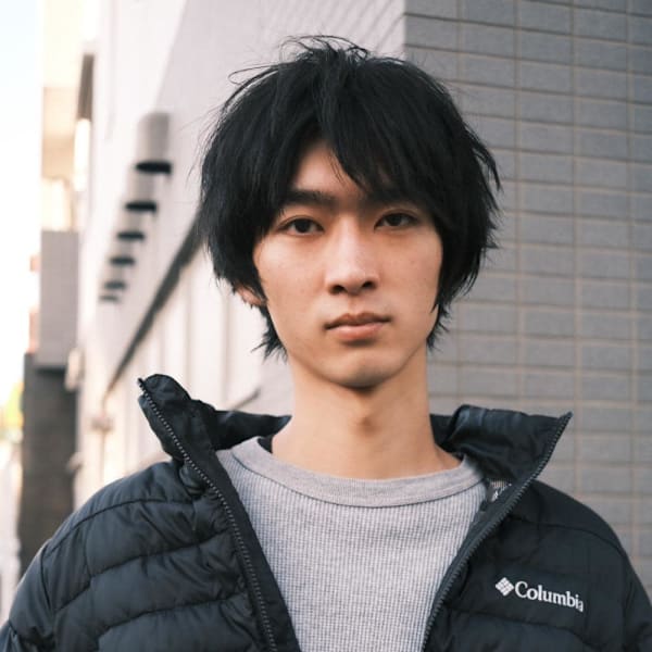 メンズショートウルフ黒髪|Muse by KENJE