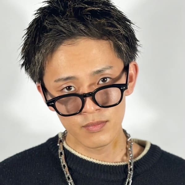 【王道メンズショート】アップバング×メッシュで差をつける