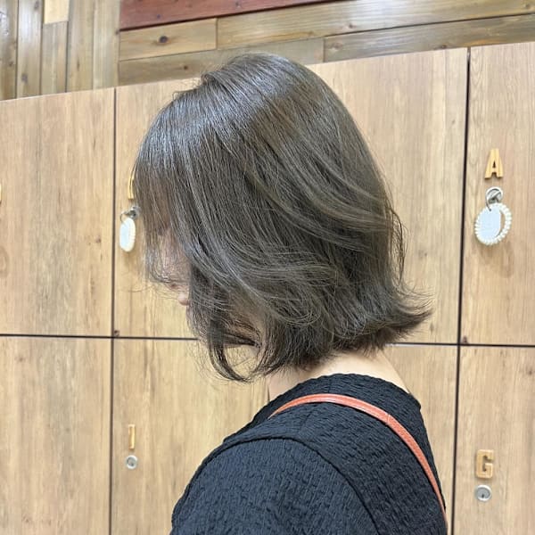 【黒田】オリーブベージュ/ブリーチなしカラー|LUCK 辻堂