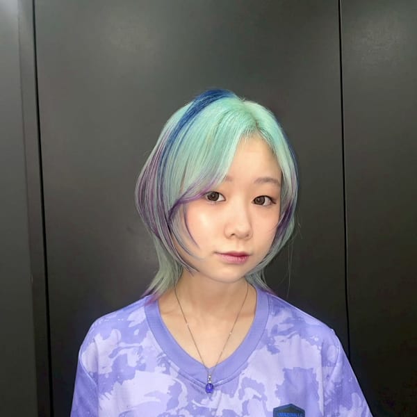 スラッシュカラー ケアブリーチカラー 表参道/原宿|Null 原宿店 デザインカラー/ダブルカラー