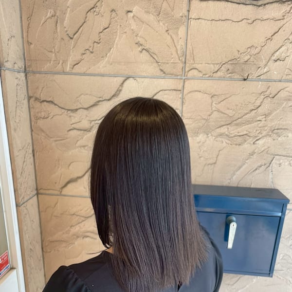 顔まわりレイヤー　セミロング　|hair salon Rich