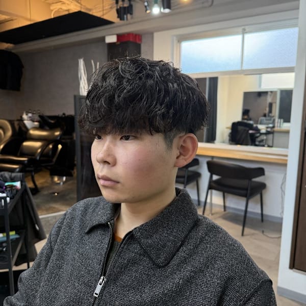 大宮/カット/短髪/毛流れ/センターパート|Vii men