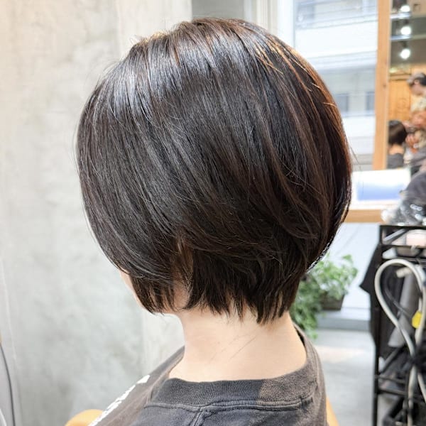 縮毛矯正でショートボブ/20代/30代/40代