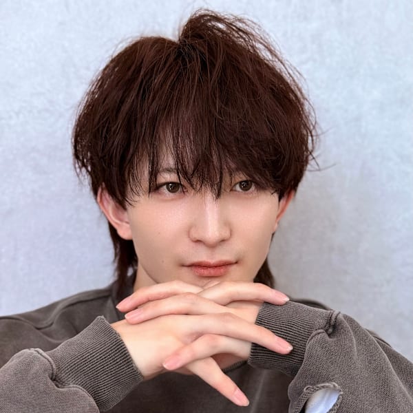 シースルーマッシュウルフ【メンズサロンZina天神】