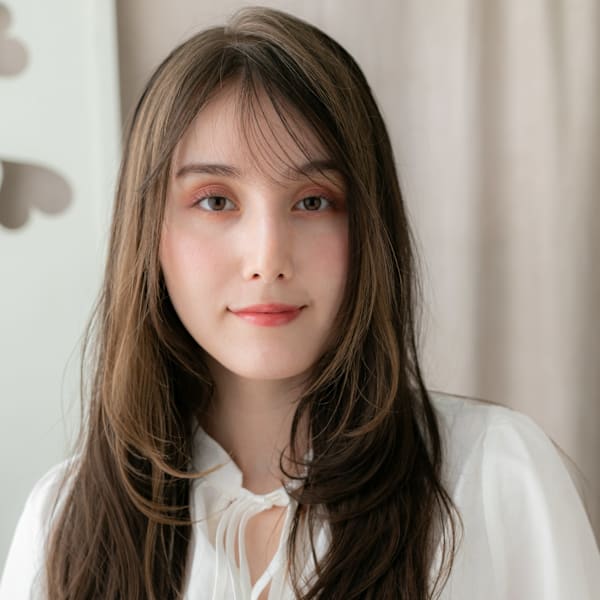 ミストバングフェイスフレーミングレイヤーロング20代30代