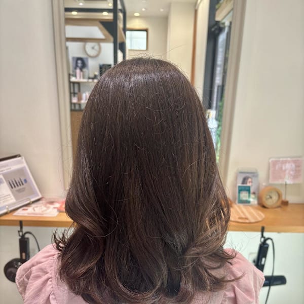 ミディアム/ふんわり|半個室 rire hair 千早店