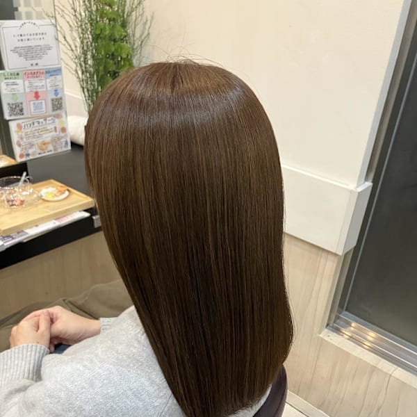 レイヤーロング美髪くびれワンカールシルキーベージュ