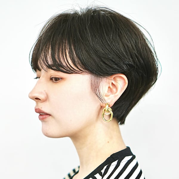 前下がりショート・ボブ/絶壁解消/前髪あり/40代/30代|INCEPTION  GINZA 銀座