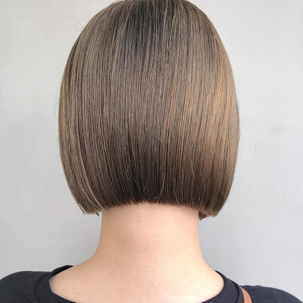 ミニボブ☆オリーブベージュ|半個室型美容室 Sourire 春日店