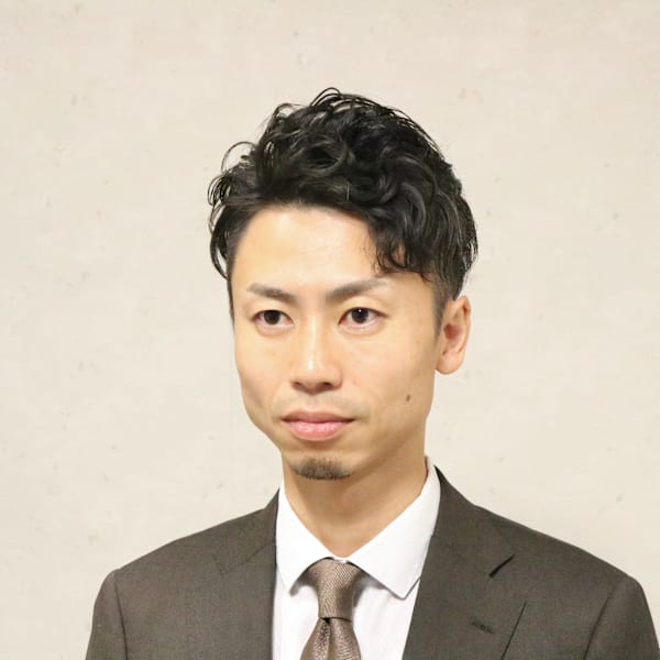 メンズビジネスショート×パーマ