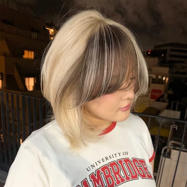 セクションカラー　ケアブリーチ　ブリーチカラー　原宿/表参道|Null 原宿店 デザインカラー/ダブルカラー