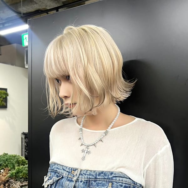 セクションカラー　ケアブリーチ　ブリーチカラー　原宿/表参道|Null 原宿店 デザインカラー/ダブルカラー