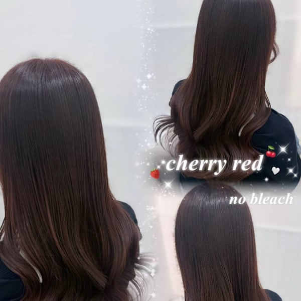 ＊ブリーチなしチェリーレッド＊rina/小顔/大須 /栄|Lilme