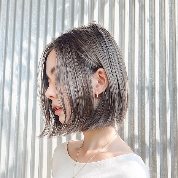 20代30代40代 ツヤ海外風ボブ#62|linha+n