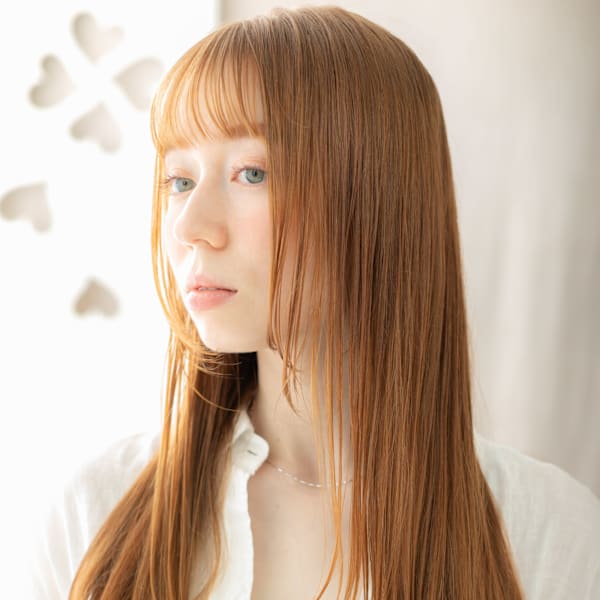 ハイトーンカラー全頭ブリーチ小顔姫カットレイヤー20代30代