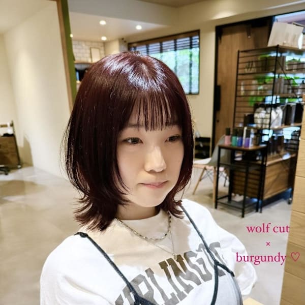 バーガンディウルフ|半個室型美容室 Sourire 春日店
