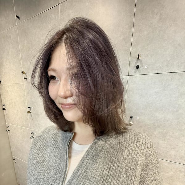 ハッシュカット/レイヤー/ラベンダーベージュ|ungu GALLERY